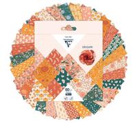 ORIGAMI, Pochette de 60 feuilles 70g/m2 au format 15x15cm - Boho Floral - Multicolore