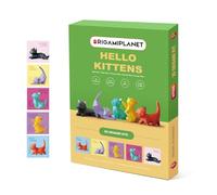 ORIGAMIPLANET Hello Kittens Kit de sculpture en papier origami 3D pré-découpé pour adolescents et adultes, décoration d'intérieur, cadeau d'anniversaire, activité familiale