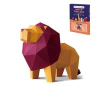 ORIGAMIPLANET Kit de bricolage en papier origami 3D lion, créatif fait à la main pour la décoration de la maison, unique prédécoupé, modèles d'animaux mignons, cadeau pour adolescents et adultes
