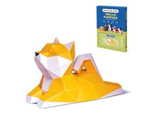 ORIGAMIPLANET Shiba Inu Kit de bricolage en papier origami 3D, facile à faire soi-même, chiot prédécoupé, modèle de sculpture en papier pour adultes, animal mignon, fait à la main, décoration