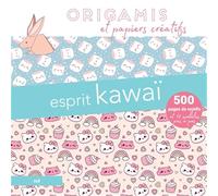 Origamis et papiers créatifs - Esprit kawaï 500 pages de motifs et 12 modèles pas à pas - Collectif - Merci Les Livres - broché - Livre-jeu