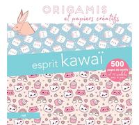 Origamis et papiers créatifs - Esprit kawaï 500 pages de motifs et 12 modèles pas à pas - Collectif - Merci Les Livres - broché - Livre-jeu