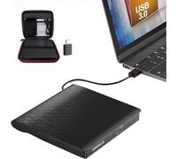 ORIGBELIE Lecteur CD Externe USB 3.0 et Type-C Portable CD/DVD +/-RW Graveur DVD Externe, Mince Lecteur DVD Externe pour PC Laptop Desktop MacBook Pro/Air Windows 11/10/8/7/XP Linux Mac OS avec Boîte
