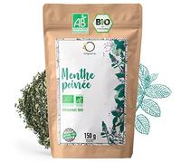 ORIGEENS FEUILLES DE MENTHE POIVREE BIO 150g | Menthe séchée pour thé glacé et la Cuisine | Infusion en vrac