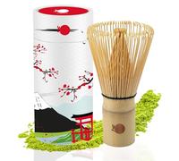 ORIGEENS FOUET MATCHA BAMBOU 100 TIGES - Fouet bambou Chasen traditionnel pour la Cérémonie japonaise du thé - Fouet thé matcha