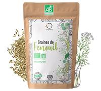 ORIGEENS INFUSION GRAINES DE FENOUIL BIO 200g | Tisane allaitement bébé, lactation et digestion difficile | Graine de Fenouil Bio pour thé en vrac