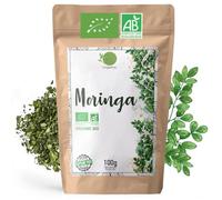 ORIGEENS INFUSION MORINGA BIO 100g | MORINGA FEUILLES SECHEES | The Bio en vrac sans théine, Tisane Revitalisante