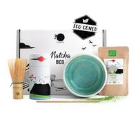 ORIGEENS Kit Matcha Complet - Matcha Kit avec Bol Matcha Artisanal (Portugal), Fouet Chasen, Cuillère doseuse et Thé Matcha BIO Japonais inclus - Conditionné en France