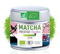 ORIGEENS THE MATCHA CEREMONIE BIO PRESTIGE HINOTORI - Thé matcha Bio Japonais - Usucha/Koicha/Matcha Latte - Poudre de Thé Vert Matcha Cérémonial Boîte 30g