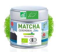 ORIGEENS THE MATCHA CEREMONIE BIO SHIKA - Thé matcha Bio Japonais, origine Shizuoka - Poudre de Thé Vert Matcha Cérémonial, 30gr - Matcha Tea