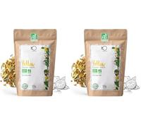 ORIGEENS Tisane Gingembre Curcuma Bio Yell-OW! 125g - Infusion Curcuma Gingembre Citron et Poivre Noir - Pour Thé Glacé/Chaud, Turmeric Latte, Jus de Curcuma Bio (Lot de 2)