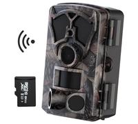 Origem Caméra de Chasse WiFi 64MP 4K avec Carte SIM 64 Go, Déclencheur 0,1s, Infrarouge 940nm, Vision Nocturne 25m, Étanche IP66, Caméra Éxterieur avec APP pour la Chasse et la Surveillance