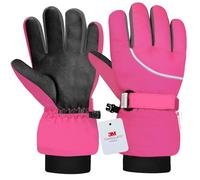 Origem Gant Ski Enfant Imperméable-3M Thinsulate Gant Neige Enfant avec Écran Tactile à 5 Doigts, Gant Chauffantant Antidérapant pour Garçon et Fille de 4 à 14 Ans Snowboard Ski Randonnée