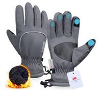 Origem Gants Hiver Homme et Femme - 3M Thinsulate Gant Chauffant Moto, Gants Thermiques Tactiles Imperméables Idéals pour Ski, Neige, Course à Pied, Cyclisme, Randonnée et Marche