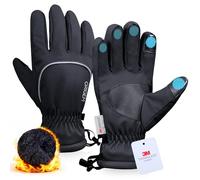 Origem Gants Hiver Homme et Femme - 3M Thinsulate Gant Chauffant Moto, Gants Thermiques Tactiles Imperméables Idéals pour Ski, Neige, Course à Pied, Cyclisme, Randonnée et Marche