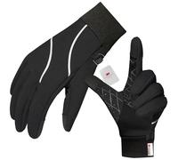 Origem Gants Hiver Homme Femme, Gants Chauffants Vélo Antidérapant, Gants Thermique Tactiles 3M Thinsulate, sous Gants Chauds Moto Résistants à l'eau pour Le Cyclisme, la Randonnée et la Course