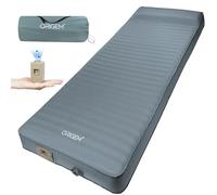 Origem Matelas Autogonflant en Mousse avec Pompe Électrique, 10cm Matelas Camping Extra Épais, Facile à Gonfler et à Dégonfler, Convient à 4 Saisons, Adapté au Camping, à la Maison et au Voyage