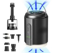 Origem Pompe à Air Électrique, 5.2 kPa Mini Gonfleur Électrique Rechargeable, Gonfleur Dégonfleur à Batterie avec Lampe de Camping
