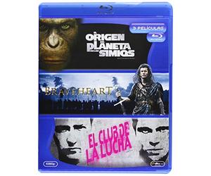 Origen Del Planeta De Los Simios + Braveheart + El Club De La Lucha [Blu-Ray]