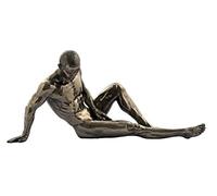 ORIGEN Statuette Résine Homme Nu allongée, Prospection Intérieure, L 26 cm