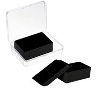 Origin-Joy Lot de 100 cartes NFC réinscriptibles NTAG215 NFC, 504 octets, étiquettes vierges, compatibles avec TagMo, Amiibo, téléphones mobiles et appareils compatibles NFC (noir)