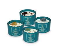 Origin of Earth Lot de 4 bougies parfumées en verre - Collection Hawaï - Pour la maison - Durée de combustion : 60 heures - Cadeau pour femme - Bougie de Noël - 400 g - 100 g chacune