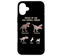 Origin of The Jack Russell Terrier Evolution History Meme Coque pour iPhone 16 Plus