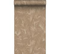 Origin papier peint feuilles de bananier marron beige 50 x 900 cm Wallcoverings