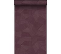 Origin papier peint graphique 3D violet aubergine 50 x 900 cm Wallcoverings