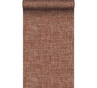 Origin papier peint lin brun rougeâtre 50 x 900 cm Wallcoverings