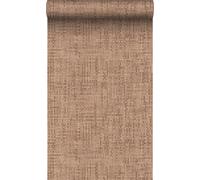 Origin papier peint lin marron 50 x 900 cm Wallcoverings