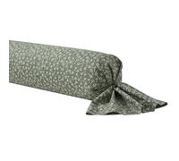 Origin Taie de traversin imprimée en Lyocell, Emma, 85 x 185cm, Vert Kaki