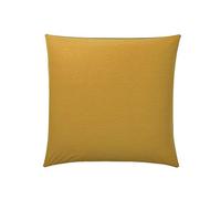 ORIGIN Taie d'oreiller Bicolore en Bambou, Écorce, Gris Carbone/Jaune Moutarde