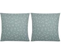 Origin Taie d'oreiller imprimée en Lyocell, Alix, 63 x 63 cm, Vert Sauge (Lot de 2)