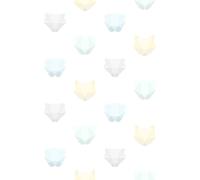 Origin Wallcoverings Papier peint Origami Têtes d'animaux pastel vert menthe, bleu pastel, jaune pastel, gris clair et blanc - 357208 - 186 x 279 cm