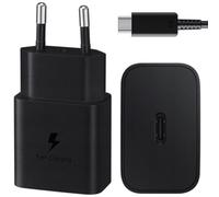 Original 15w Adaptateur de Charge Noir TYPE-C Prise Secteur Courant + Cable Cordon Usb-C Pour Samsung Galaxy A03 A03s A04 A04e A04s A12 A13 A14 5G F04 F13 M04 M13 M14