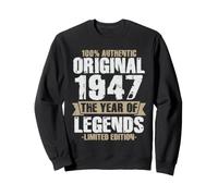 Original 1947 Rétro Cadeau 80ème Anniversaire Hommes Femmes Sweatshirt
