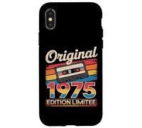 Original 1975 Édition Limitée Cassette Audio 1975 Vintage Coque pour iPhone X/XS