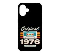 Original 1976 Cassette Vintage Edition Anniversaire Coque pour iPhone 16