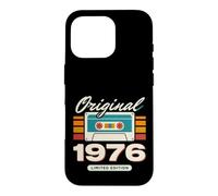 Original 1976 Cassette Vintage Edition Anniversaire Coque pour iPhone 16 Pro