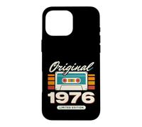 Original 1976 Cassette Vintage Edition Anniversaire Coque pour iPhone 16 Pro Max