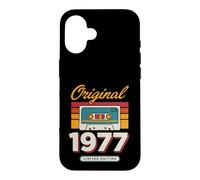 Original 1977 Cassette Vintage édition Anniversaire Coque pour iPhone 16