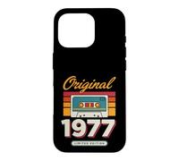 Original 1977 Cassette Vintage édition Anniversaire Coque pour iPhone 16 Pro