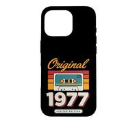 Original 1977 Cassette Vintage édition Anniversaire Coque pour iPhone 16 Pro