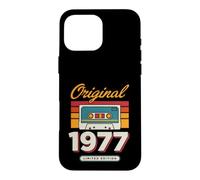 Original 1977 Cassette Vintage édition Anniversaire Coque pour iPhone 16 Pro Max
