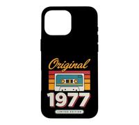 Original 1977 Cassette Vintage édition Anniversaire Coque pour iPhone 16 Pro Max