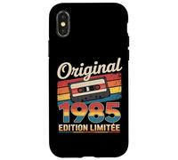 Original 1985 Édition Limitée Cassette Audio 1985 Vintage Coque pour iPhone X/XS