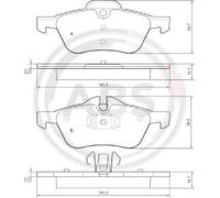 Original A.B.S. Kit De Plaquettes De Frein À Disque 37279 Pour MINI