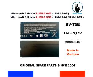 ORIGINAL AKKU ACCU BATTERIJ MICROSOFT BV-T5E BVT5E 3000mAh 11,2Wh LUMIA 940 950
