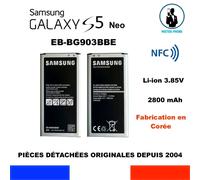Batterie Original Samsung Galaxy S5 New - 2800mAh - Samsung EB-BG903BBE